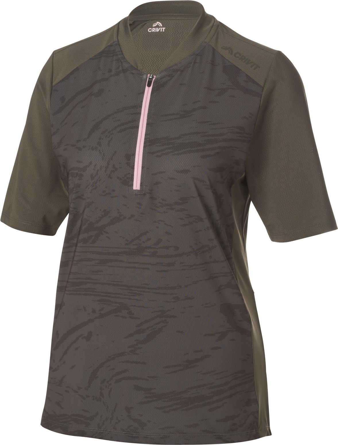 CRIVIT Damen Funktionsshirt Fahrrad (Khaki, M(40/42))