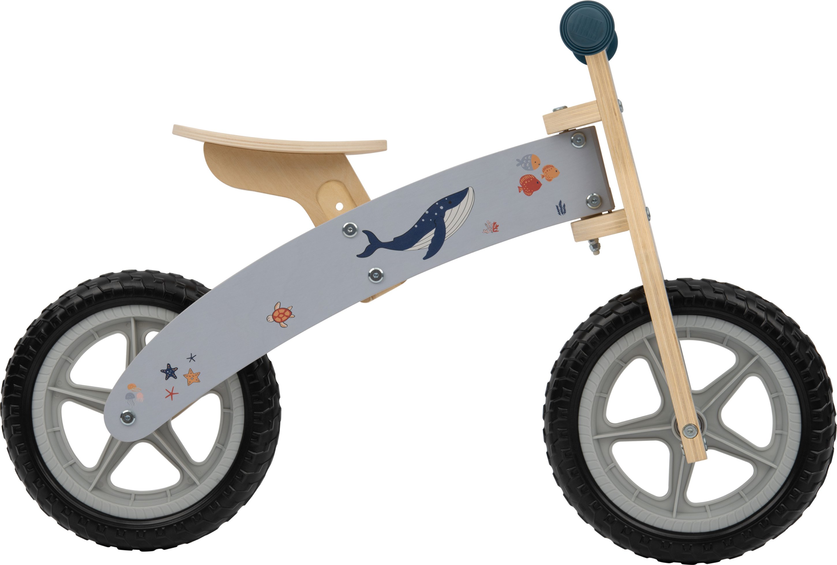 Playtive Holz Schaukeltier Wal / Laufrad (Laufrad)