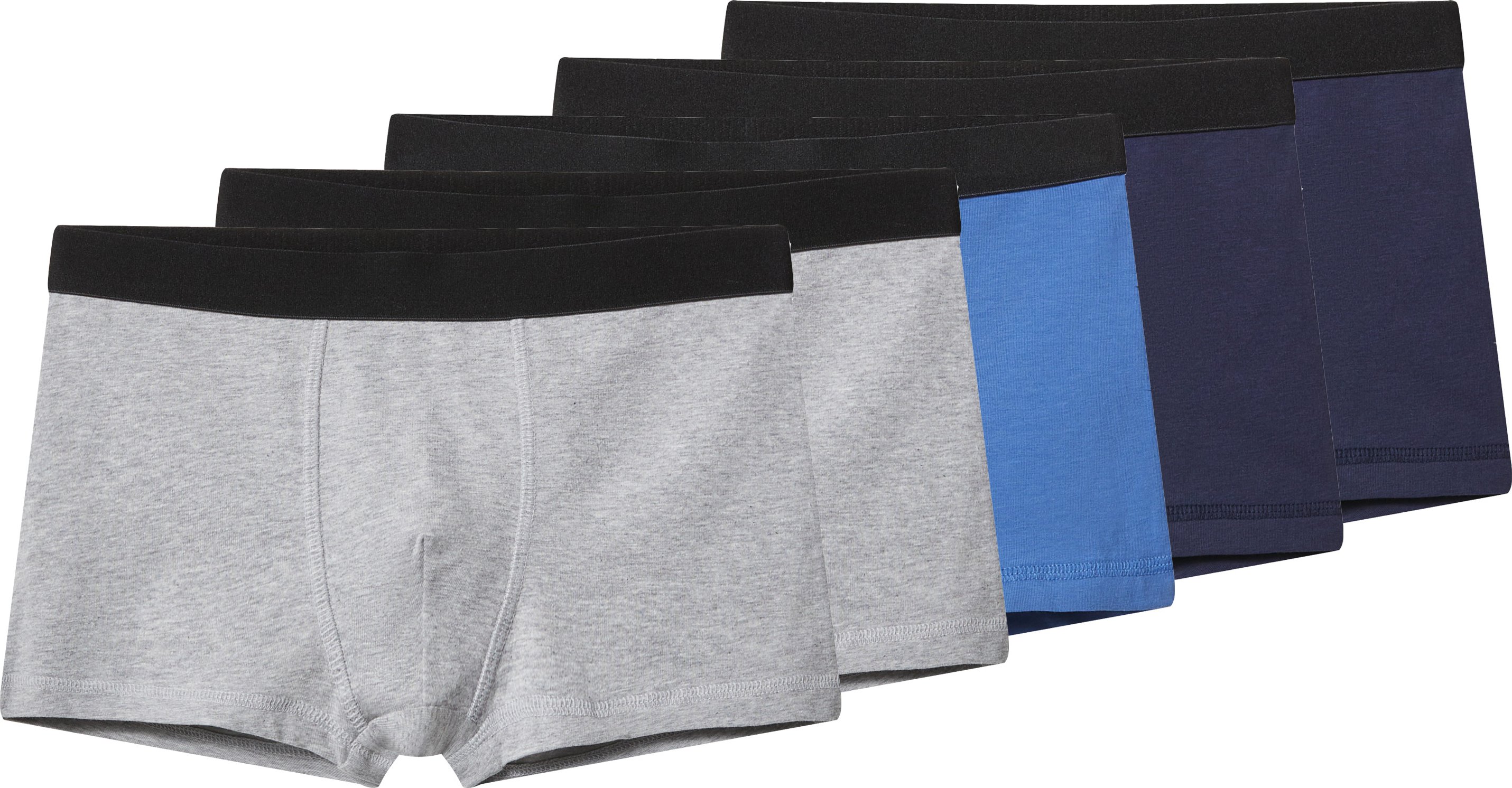 esmara® Kinder Jungen Boxer, 5 Stück (navy/blau/grau, 158/164)