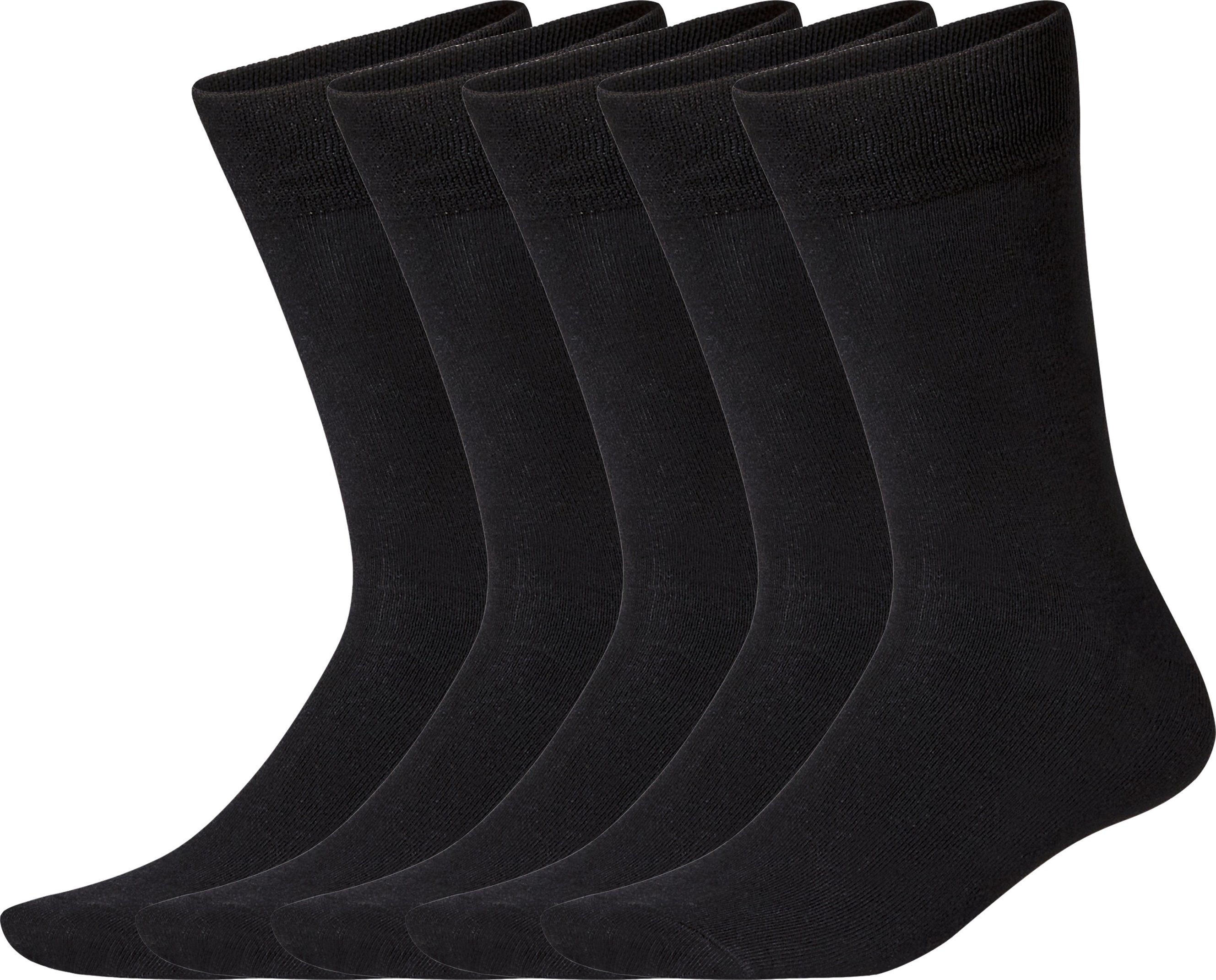 esmara® Herren Socken, 5 Paar (Schwarz, 43-46)