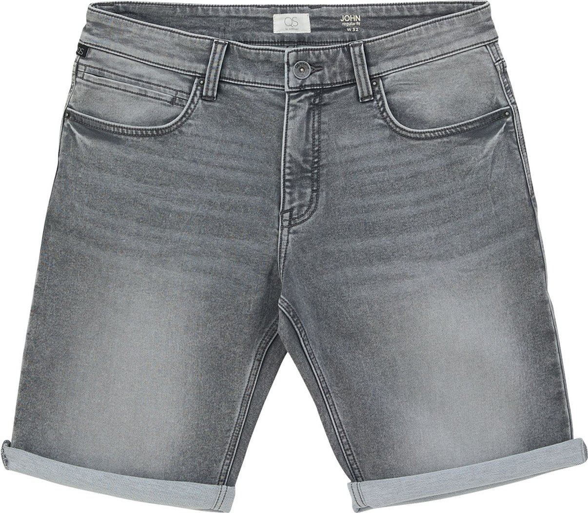 QS by s.Oliver Herren Denim-Shorts (Grau, 30)