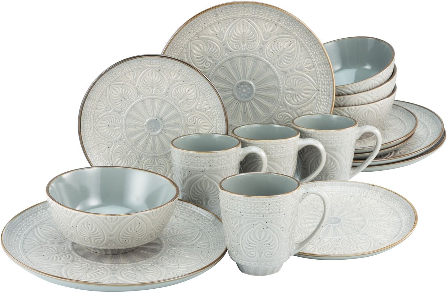 Creatable Samarkand Geschirrset 16tlg. (Stein)