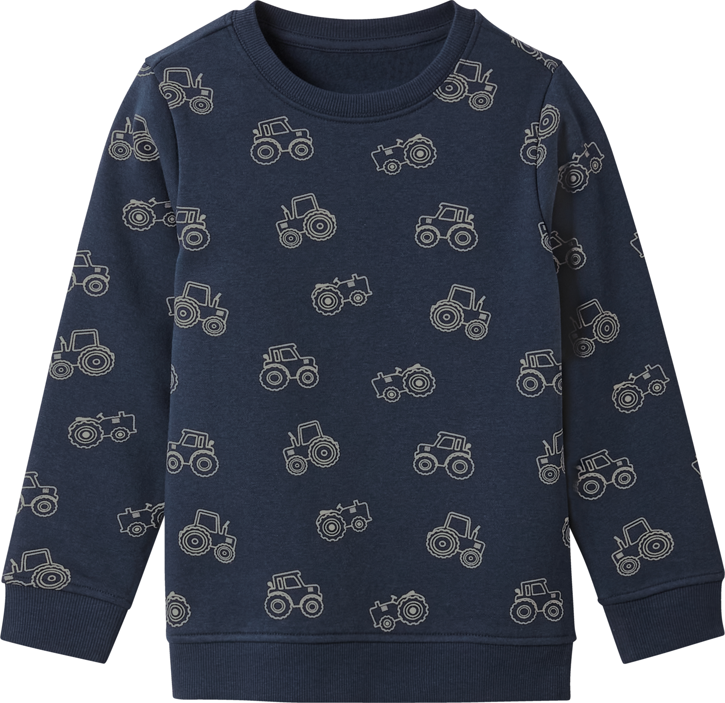 Thumbnail - lupilu® Kleinkinder Sweatpullover mit Bündchen an Ärmeln und Saum (Navy, 122/128)