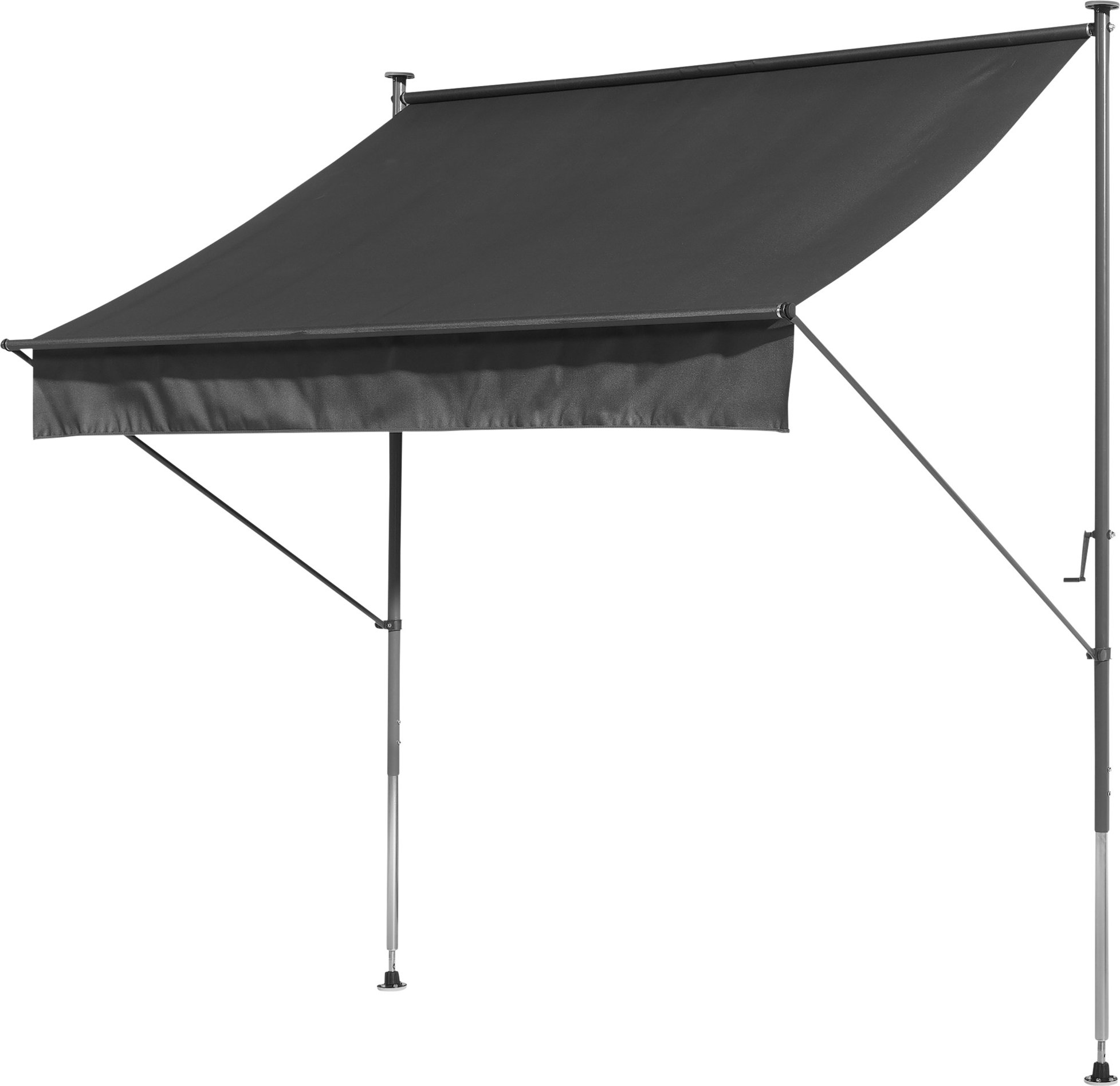 LIVARNO home Klemmmarkise 200 x 150, anthrazit