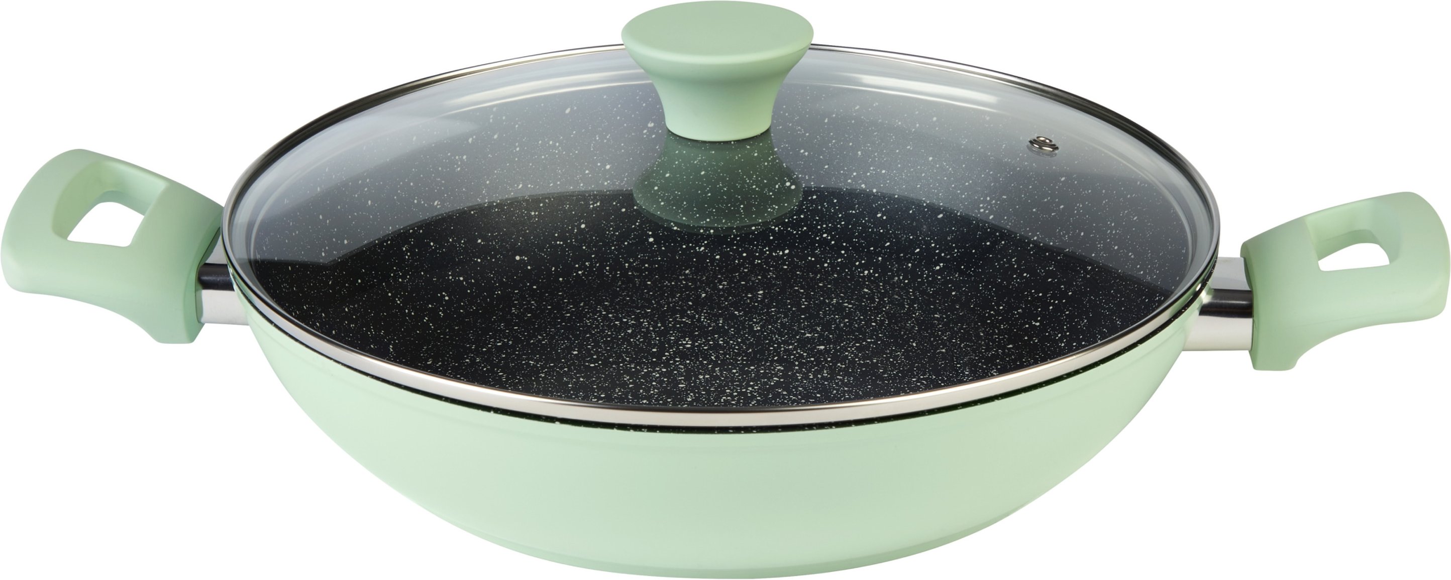 SILVERCREST® Aluguss-Servierpfanne, mit Glasdeckel (Mint)