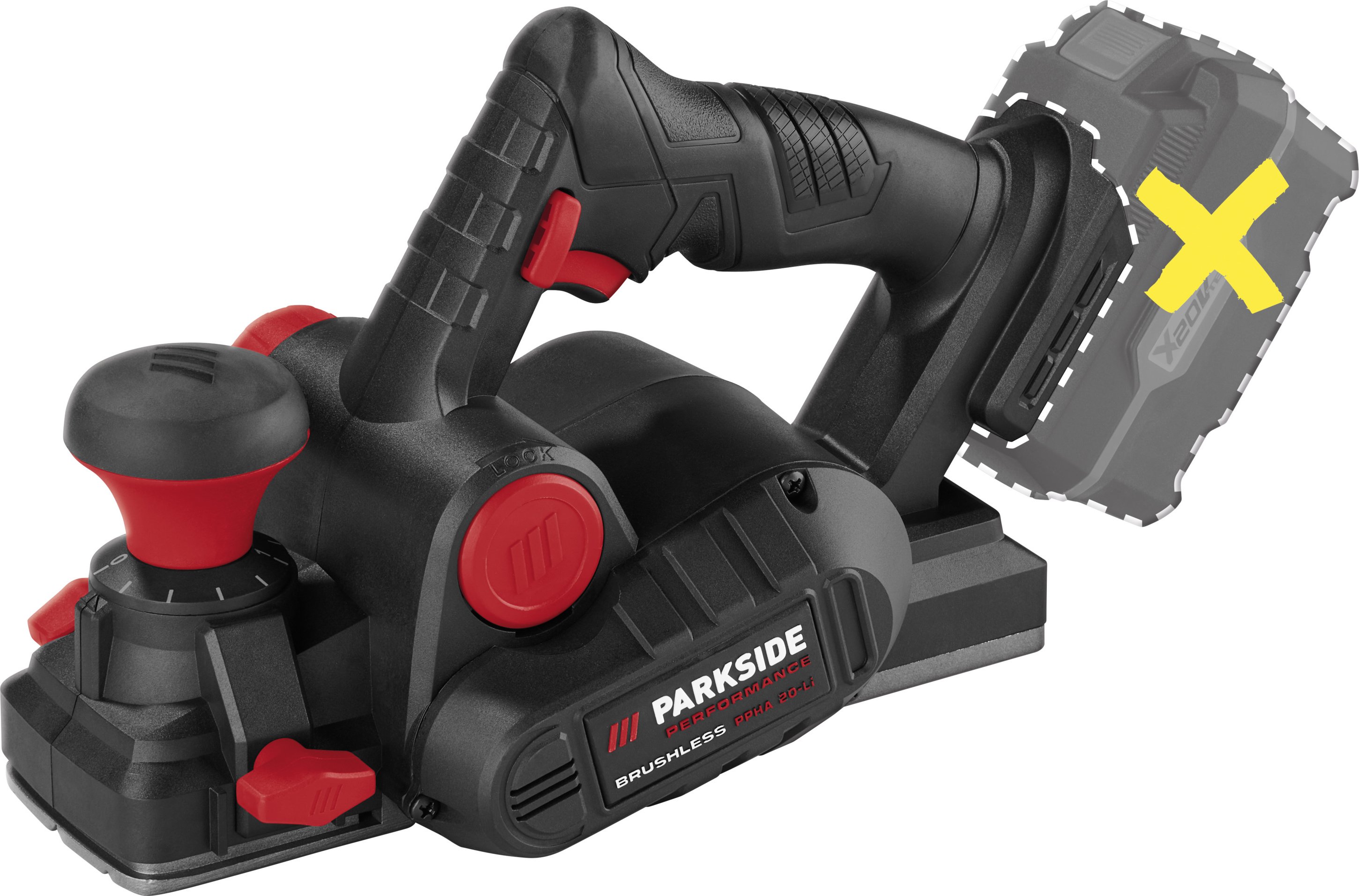 PARKSIDE PERFORMANCE® 20 V Akku-Hobel »PPHA 20-Li C3«, ohne Akku und Ladegerät