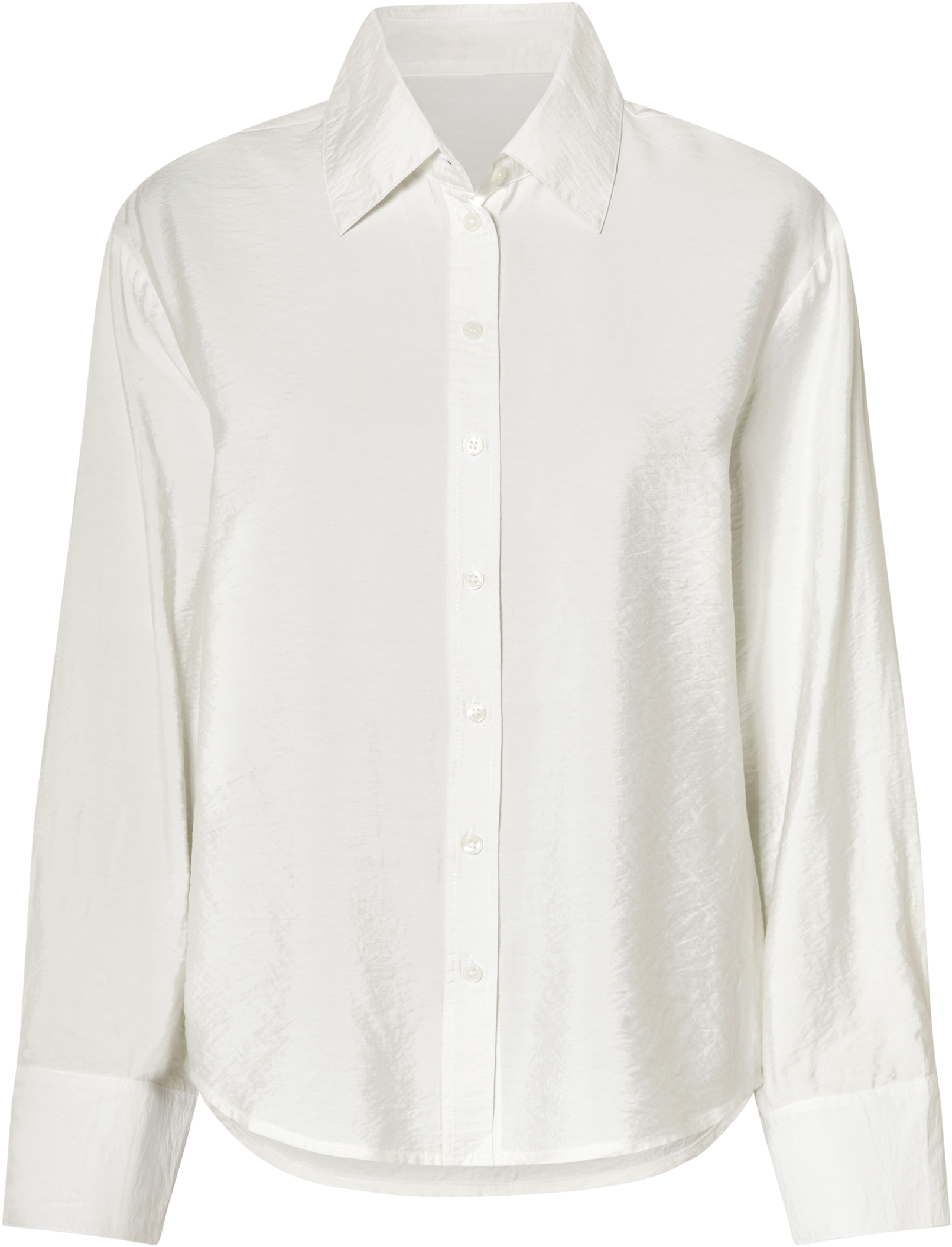 esmara® Damen Bluse, mit überschnittenen Schultern (Weiß, 46)