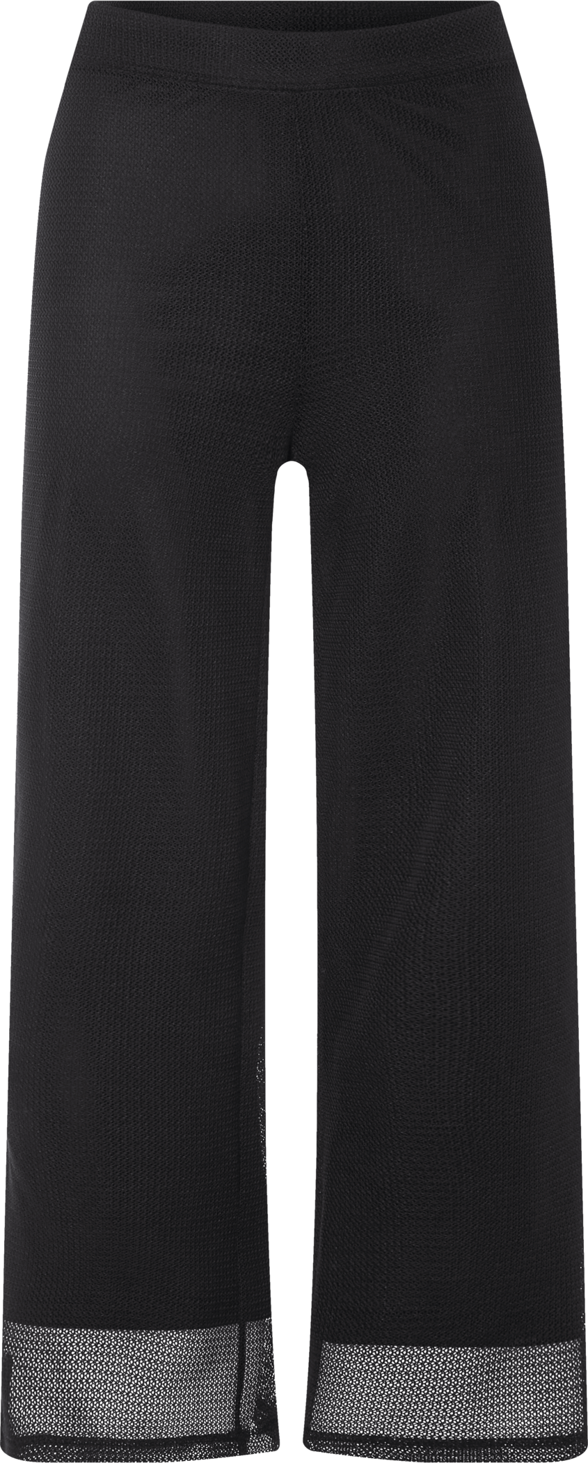 Thumbnail - esmara® Damen Wide-Leg-Strickhose, blickdicht gefüttert (Schwarz, XS(32/34))
