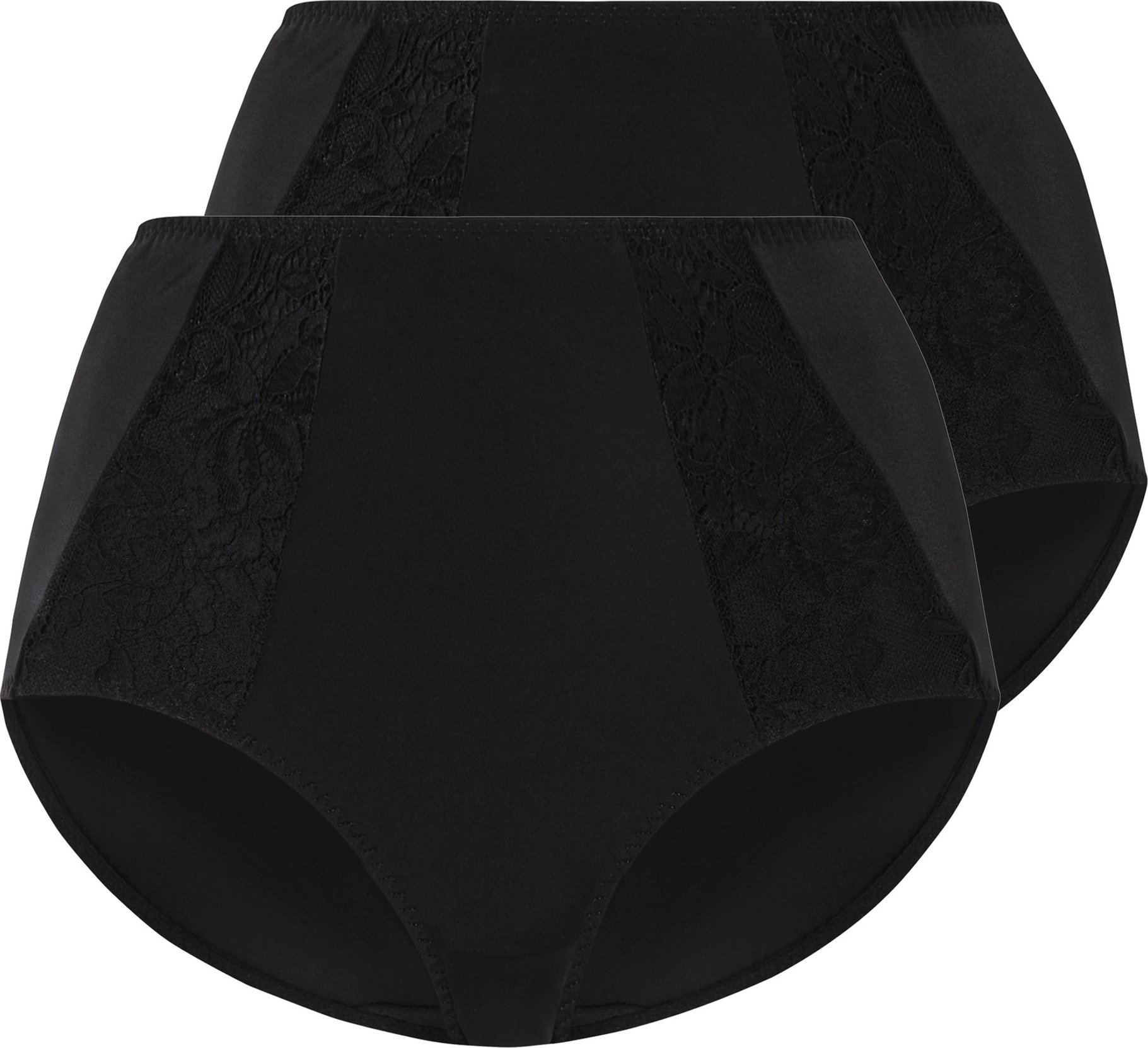 esmara® Damen Miederslip mit Spitze (Schwarz, S(36/38))
