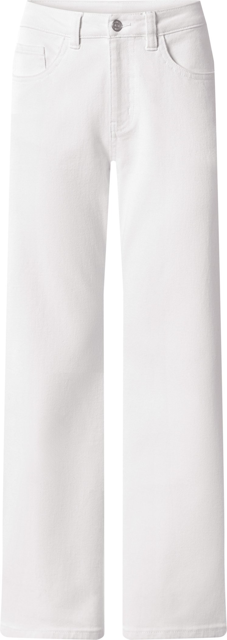 esmara® Damen Jeans / Wide Leg (Weiß, 42)