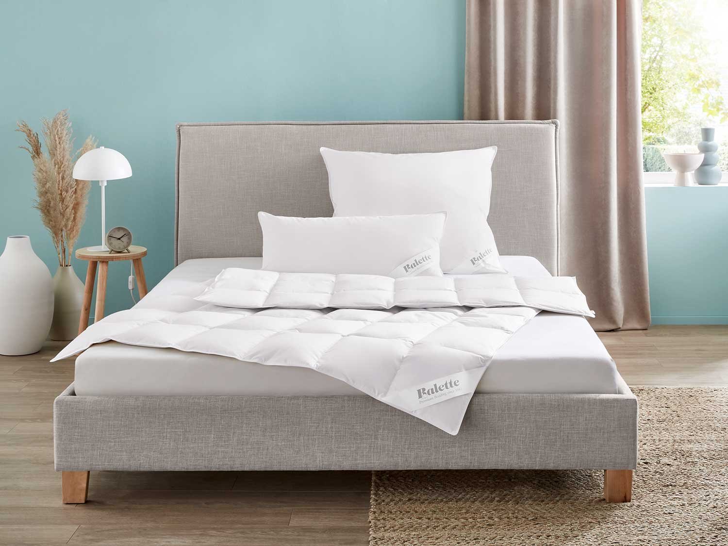 OBB Premium Daunen-Kassettenbettdecke Elegance, medium (200 x 220 cm)