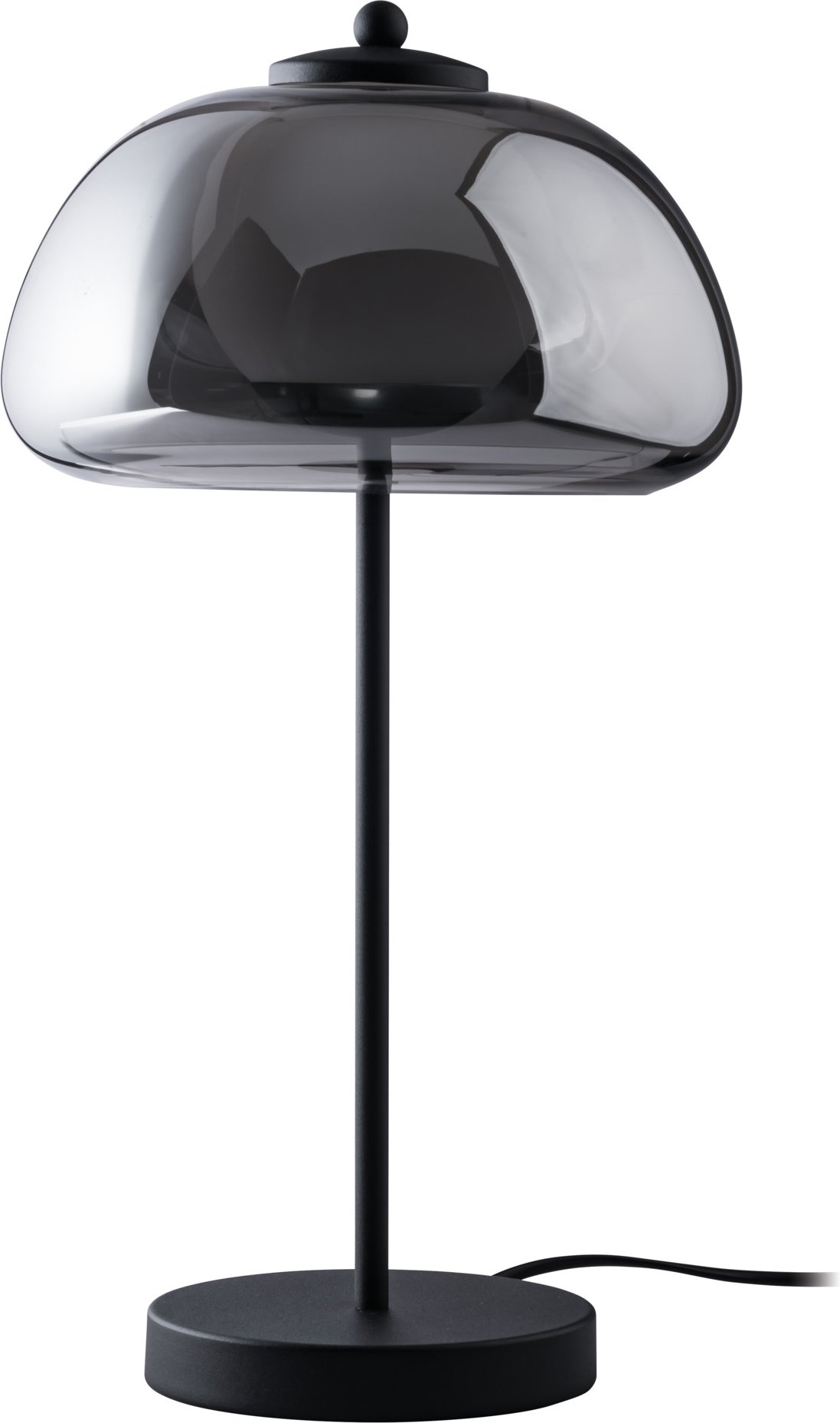 LIVARNO home LED-Tischleuchte, Lampenschirm aus hochwertigem Glas (Grauglas)