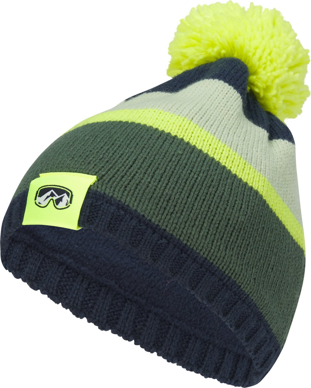 CRIVIT Kinder-Strickmütze (grün/blau)