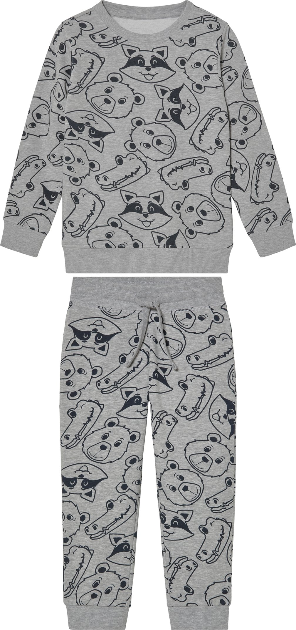 Thumbnail - lupilu® Kleinkinder Jungen Sweatanzug, 2 teilig (Grau, 98/104)