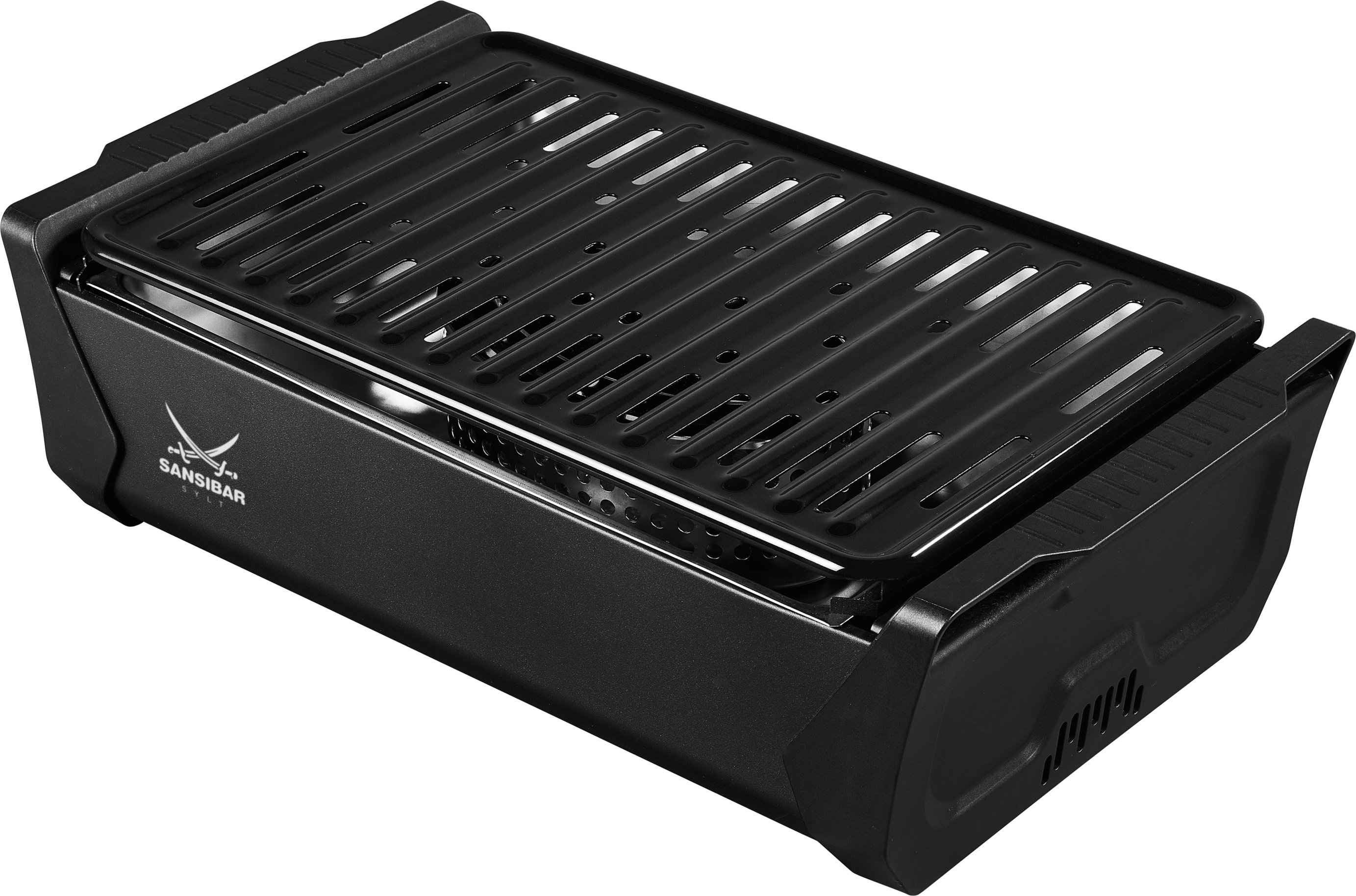 SANSIBAR Holzkohlegrill mit Aktivbelüftung, L 44,5 x B 25,5 x H 15 cm""