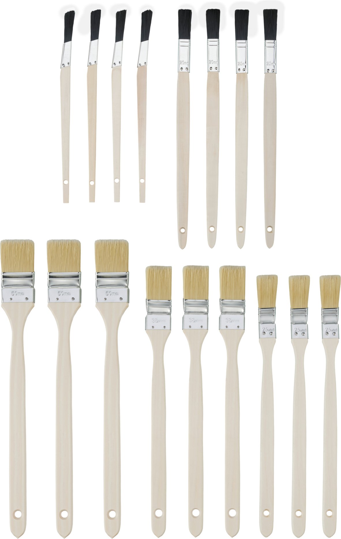 PARKSIDE® Pinselset XXL (17-tlg. - langer Griff)