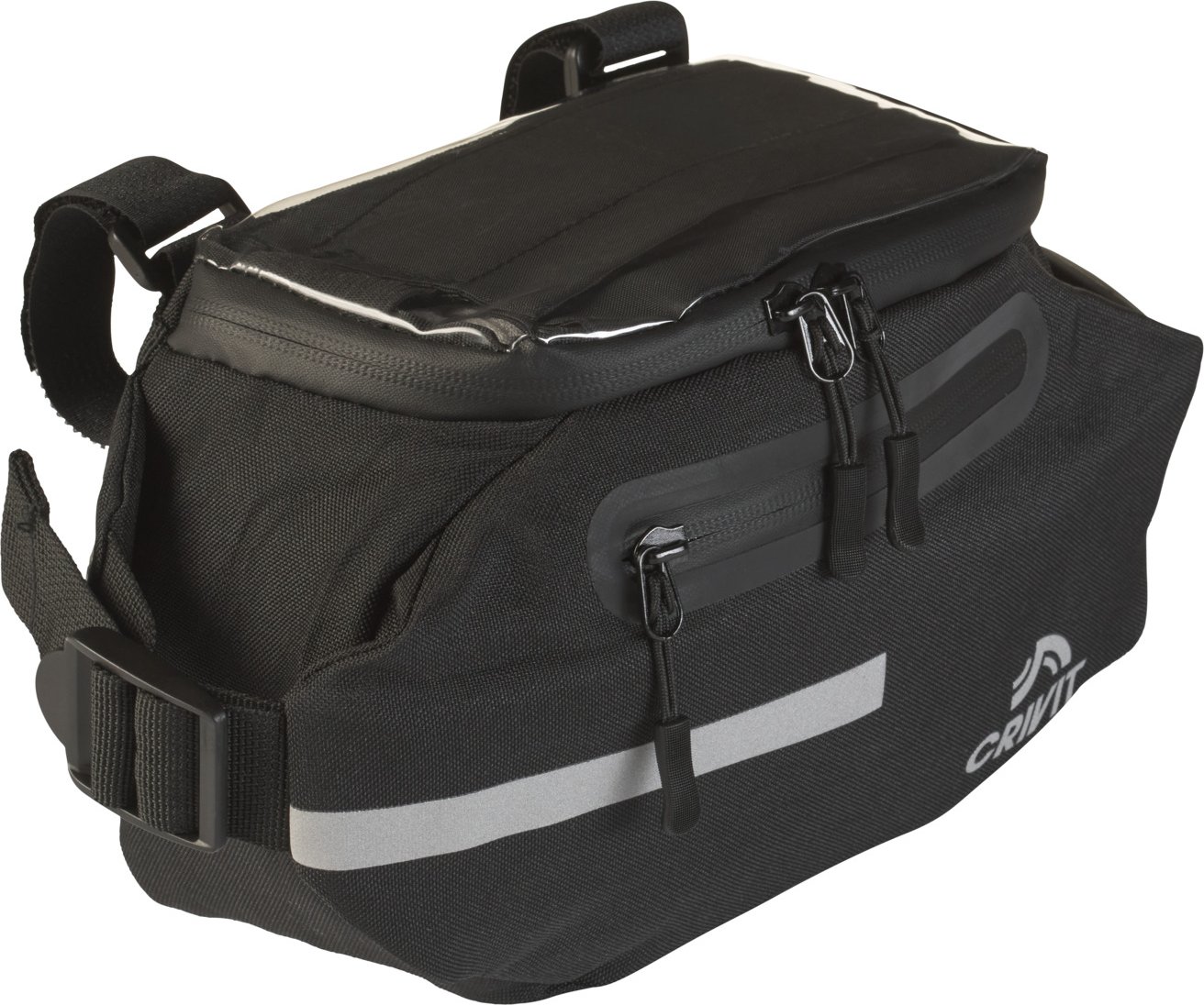 CRIVIT Fahrrad Lenkertasche /Doppel-Rahmentasche / Gepäckträgertasche (Lenkertasche)