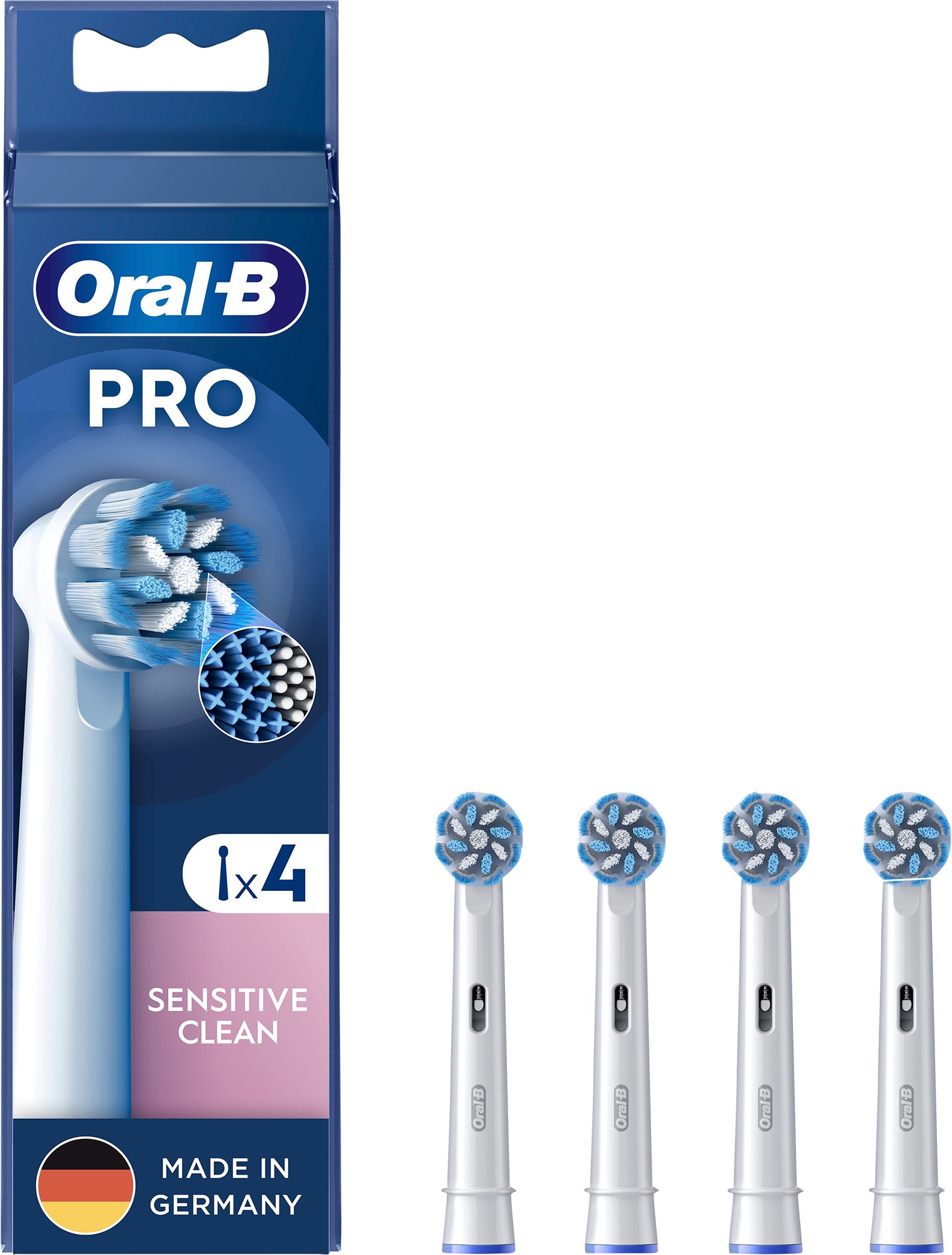 Oral-B Pro Sensitive Clean Aufsteckbürsten, 4 Stück
