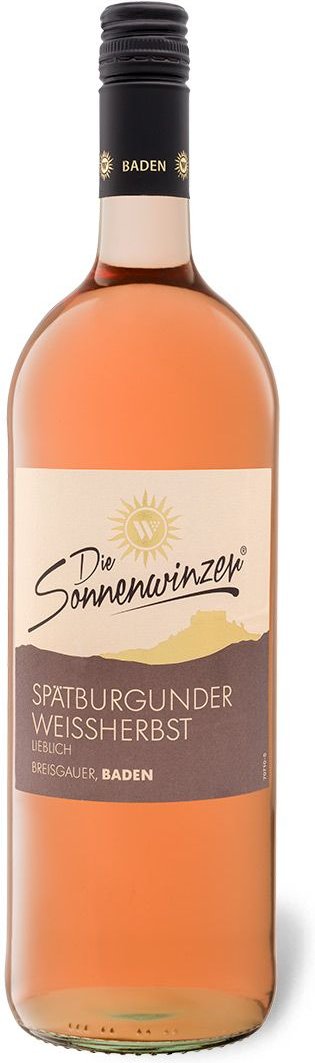 Breisgauer Spätburgunder Weißherbst QbA lieblich, Literflasche, Roséwein