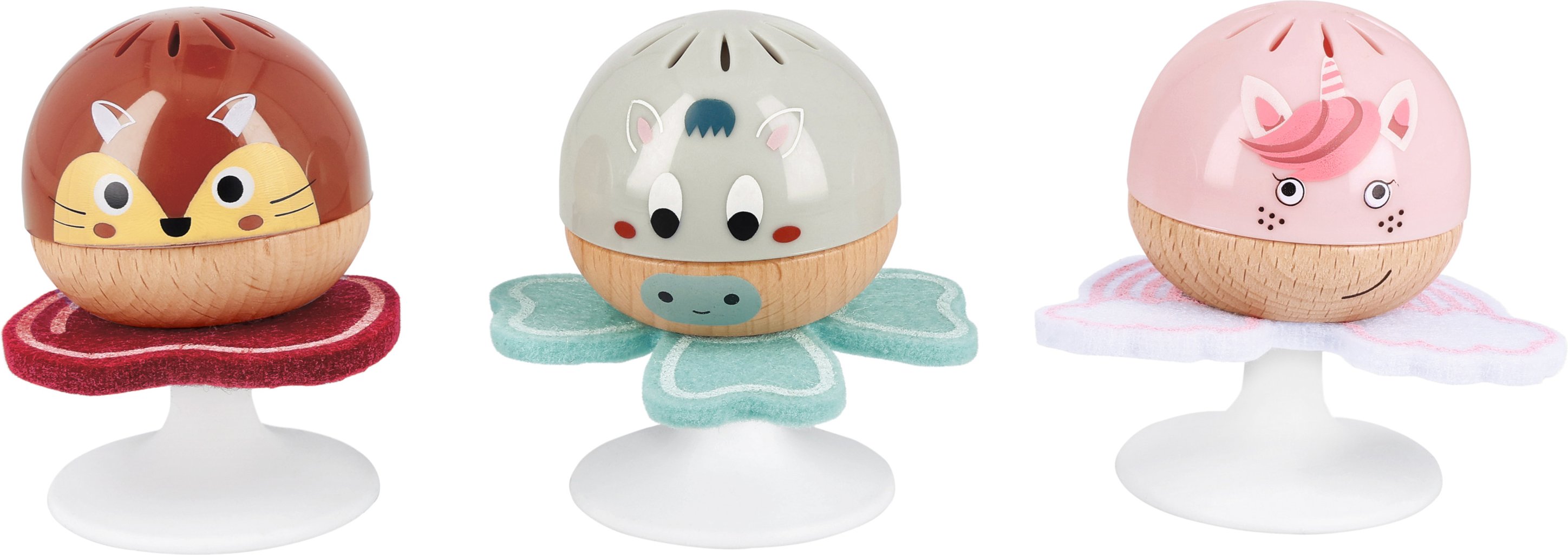 lupilu® Holz Baby Klangspielzeug (Rasselset)