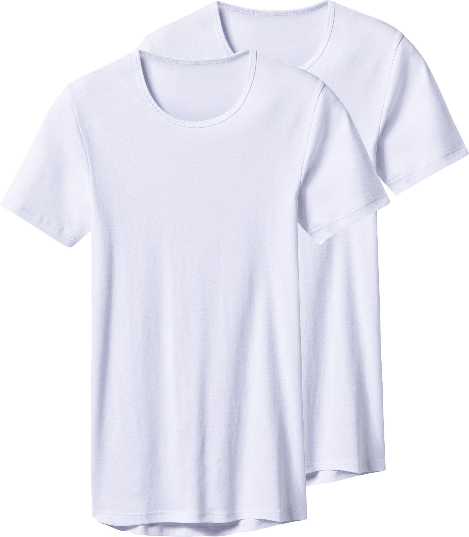 Thumbnail - esmara Men Feinripp-Unterziehshirts, 2 Stück (Rundhals, Weiß, 5/M)