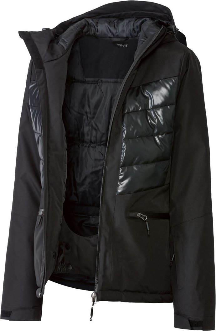 CRIVIT Damen Skijacke (Schwarz, L (44/46))
