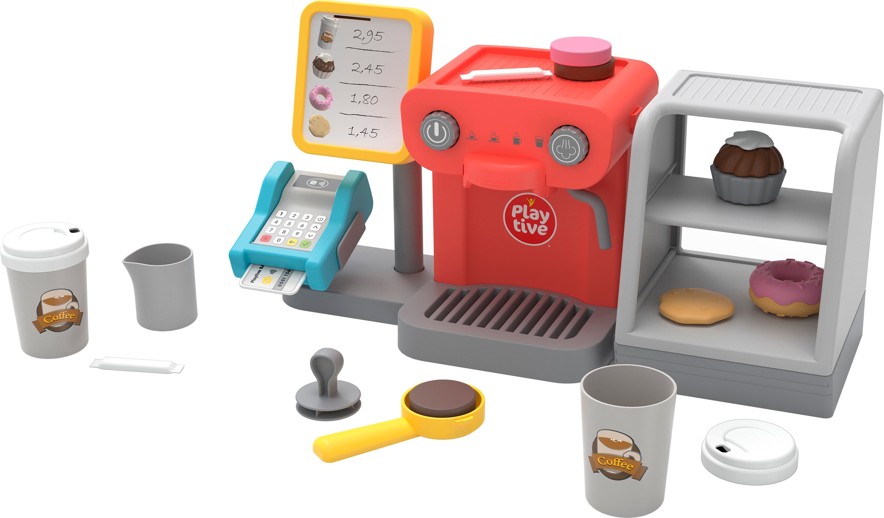 Playtive Spielzeugkasse, Cafe und Pizzashop (Café)