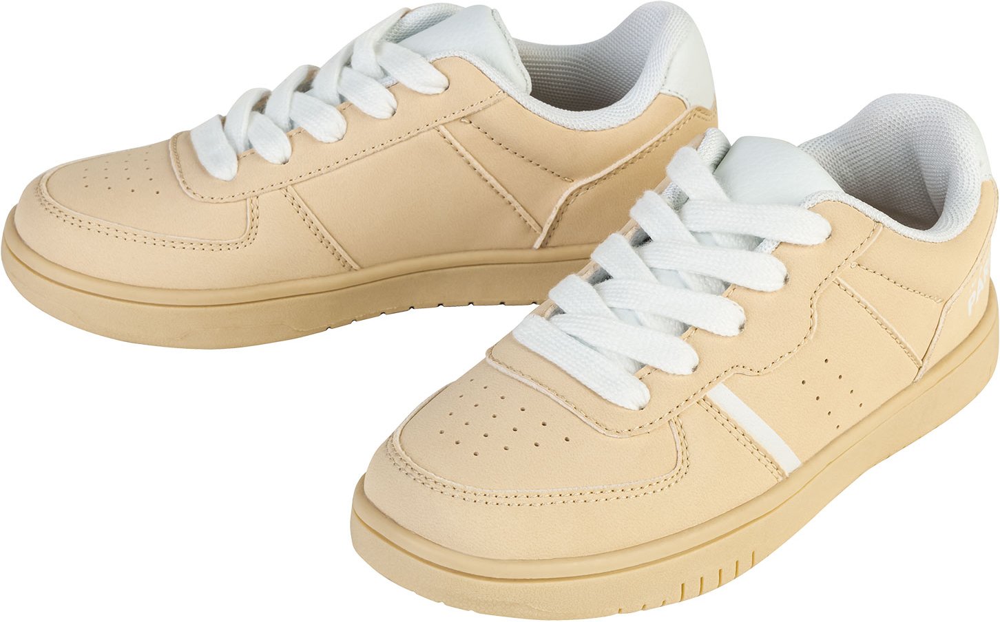 pepperts!® Kinder Mädchen Sneaker Synth (Beige, 33)