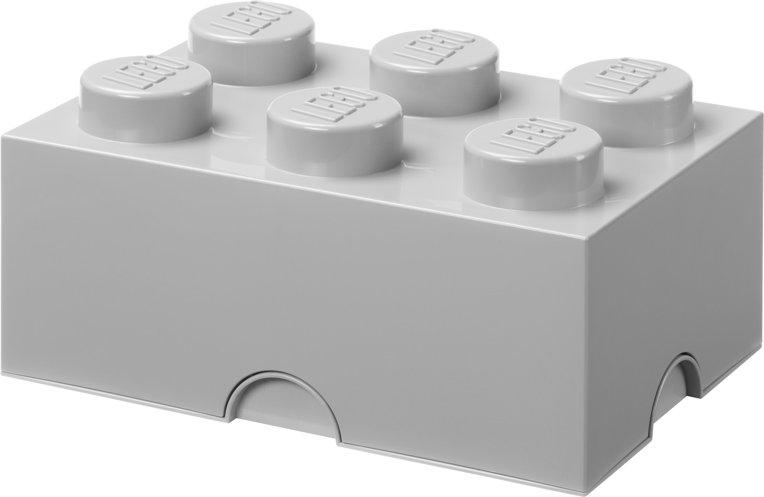 LEGO Storage 6er Brick (Medium Stone Grey)