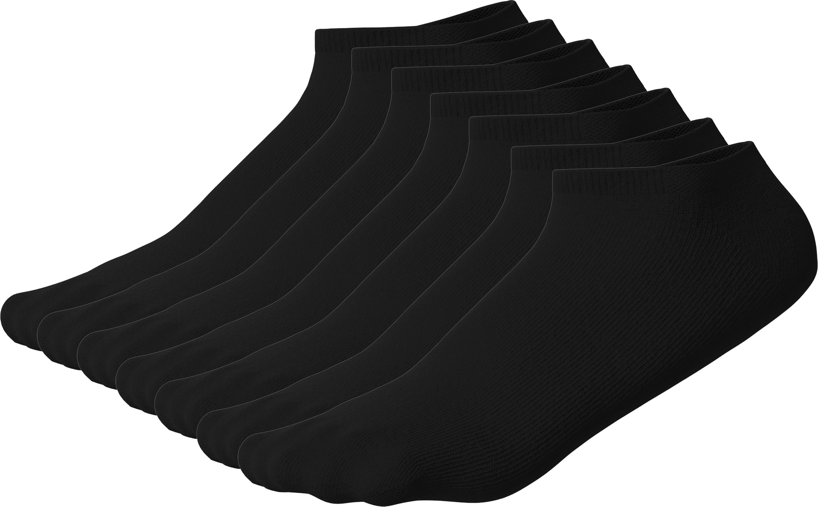 esmara® Damen Sneakersocken, 7 Paar (Schwarz, 35/38)