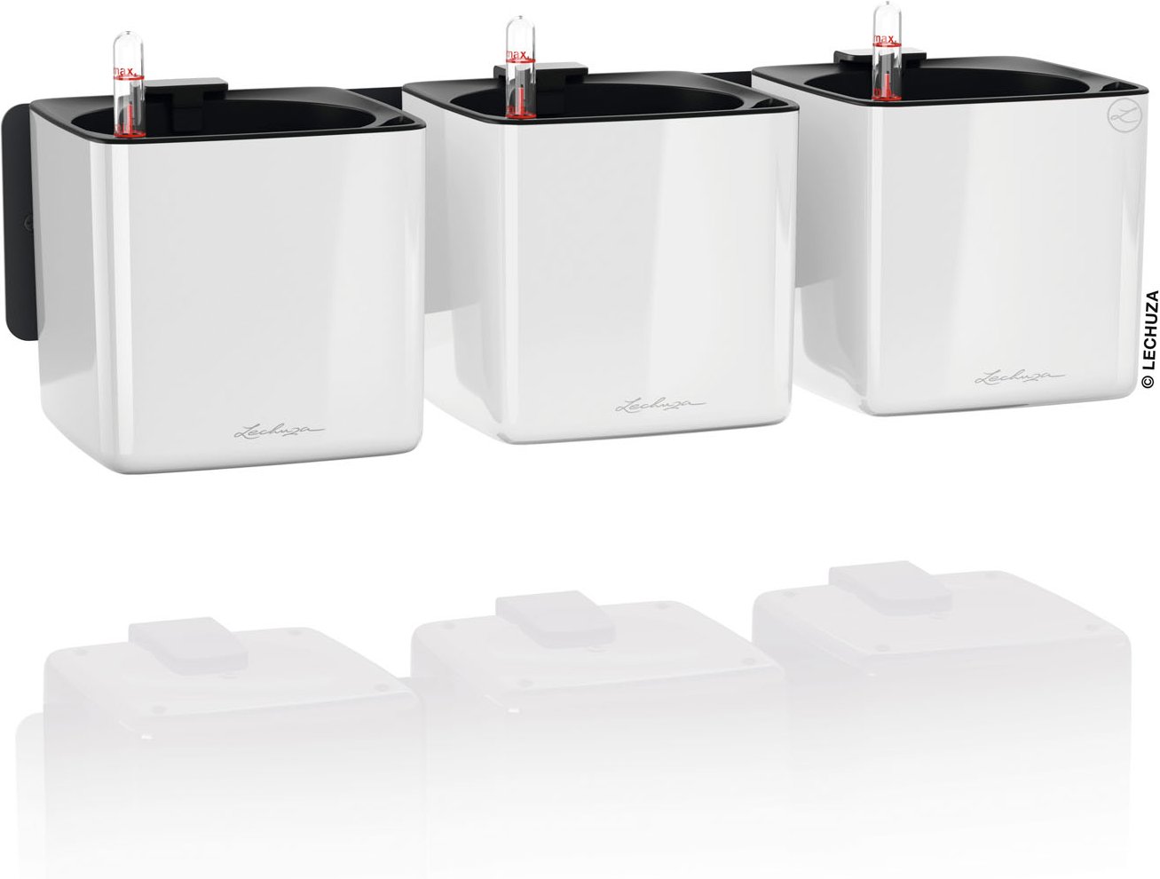 Lechuza Green Wall Home Kit (Weiß Hochglanz)