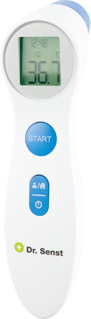 Dr. Senst Stirn-Thermometer, 2in1, mit Infrarot-Sensor