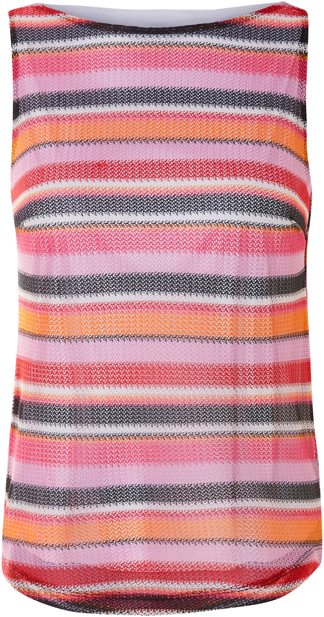 esmara® Damen Stricktop, mit leicht verlängerter Rückseite (rot/pink/orange, 34)