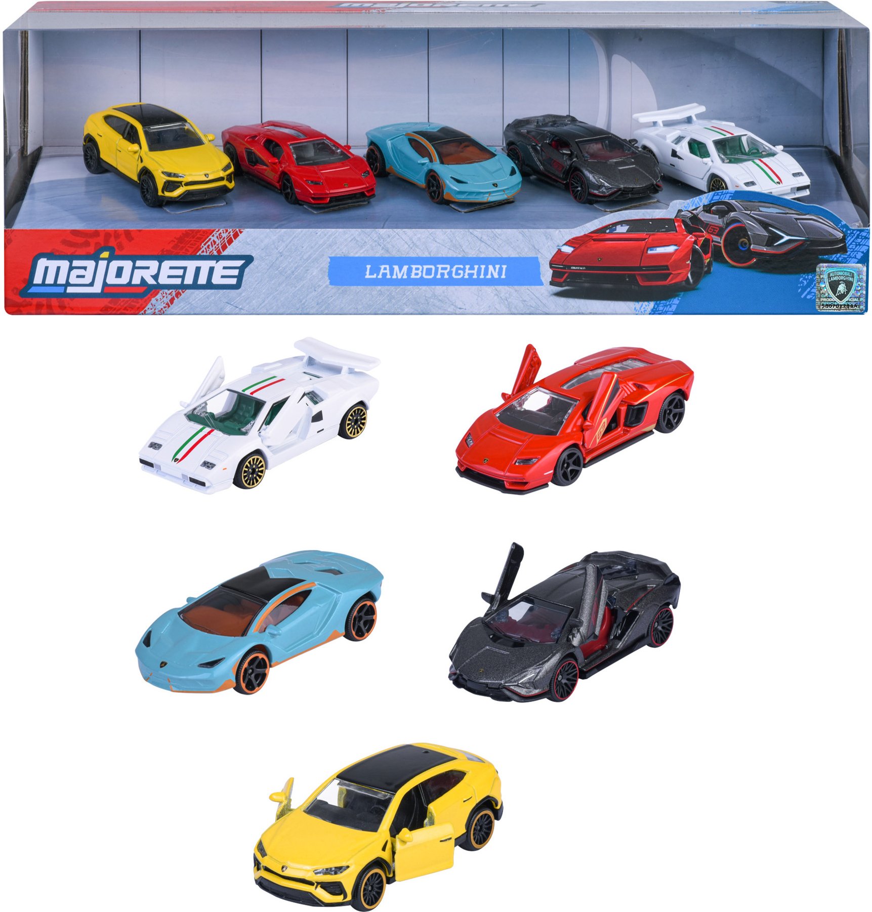 Majorette Spielzeugauto 5 er Geschenkset (Lamborghini)