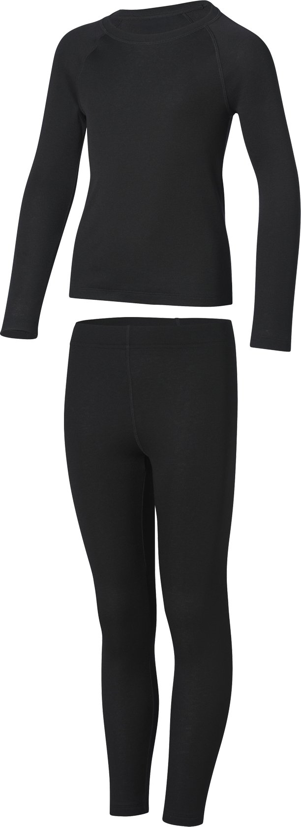CRIVIT Kinder Mädchen Thermo-Funktionsunterwäsche, 2-teilig (Schwarz, 146/152)