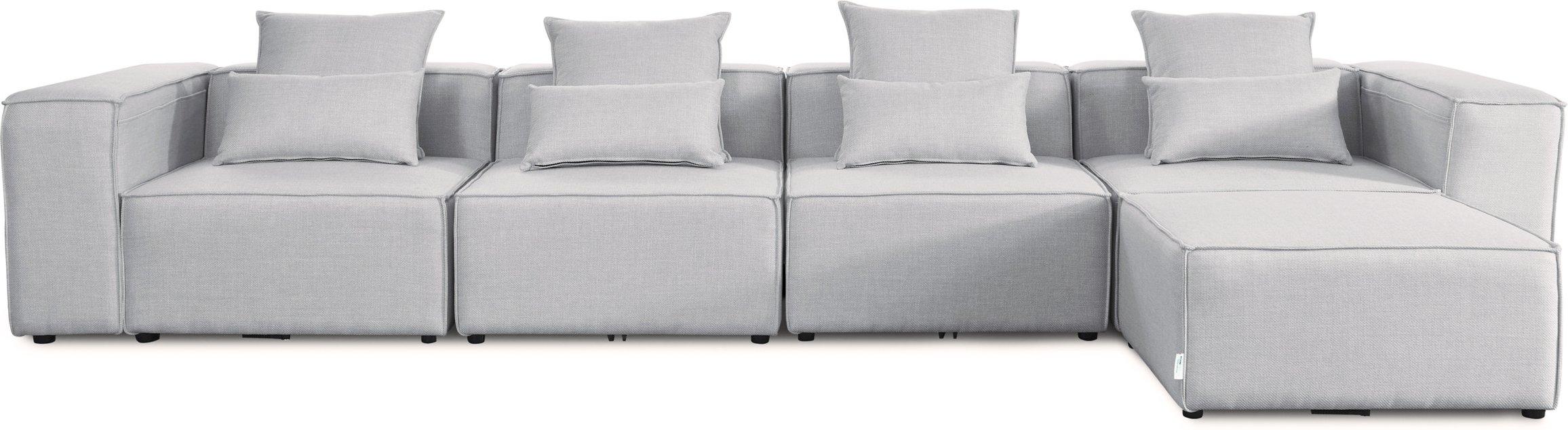 HOME DELUXE Sofa VERONA (XL, Hellgrau)