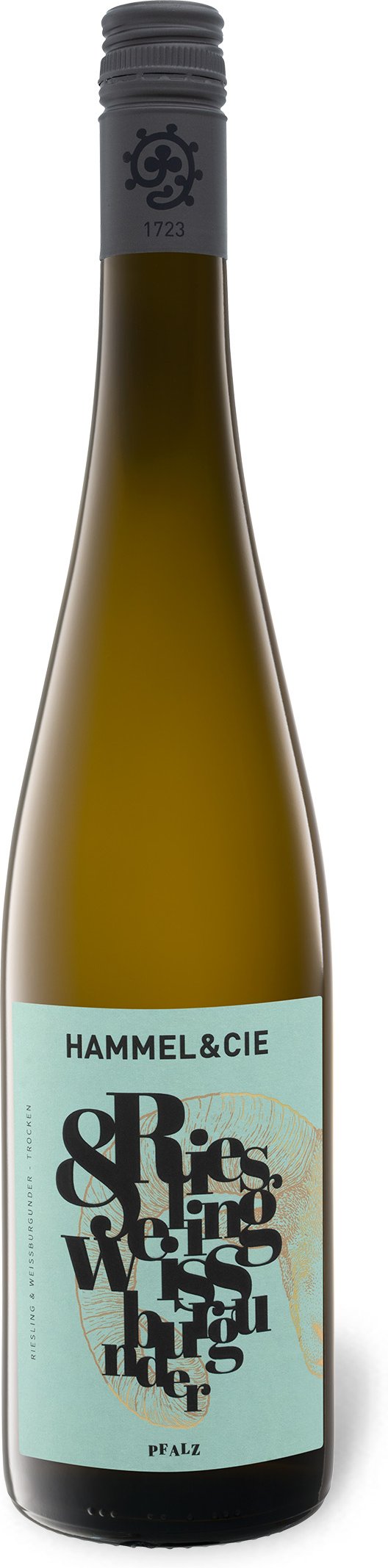 Hammel & Cie Riesling & Weißburgunder Pfalz QbA trocken, Weißwein 2024 - Mindestbestellmenge 6