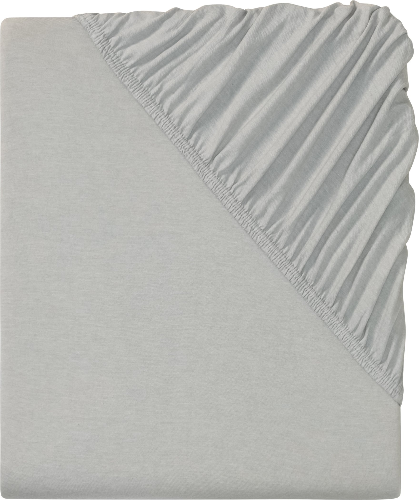 LIVARNO home Spannbettlaken CVC Jersey 140 - 160x200x25 cm (Grau)