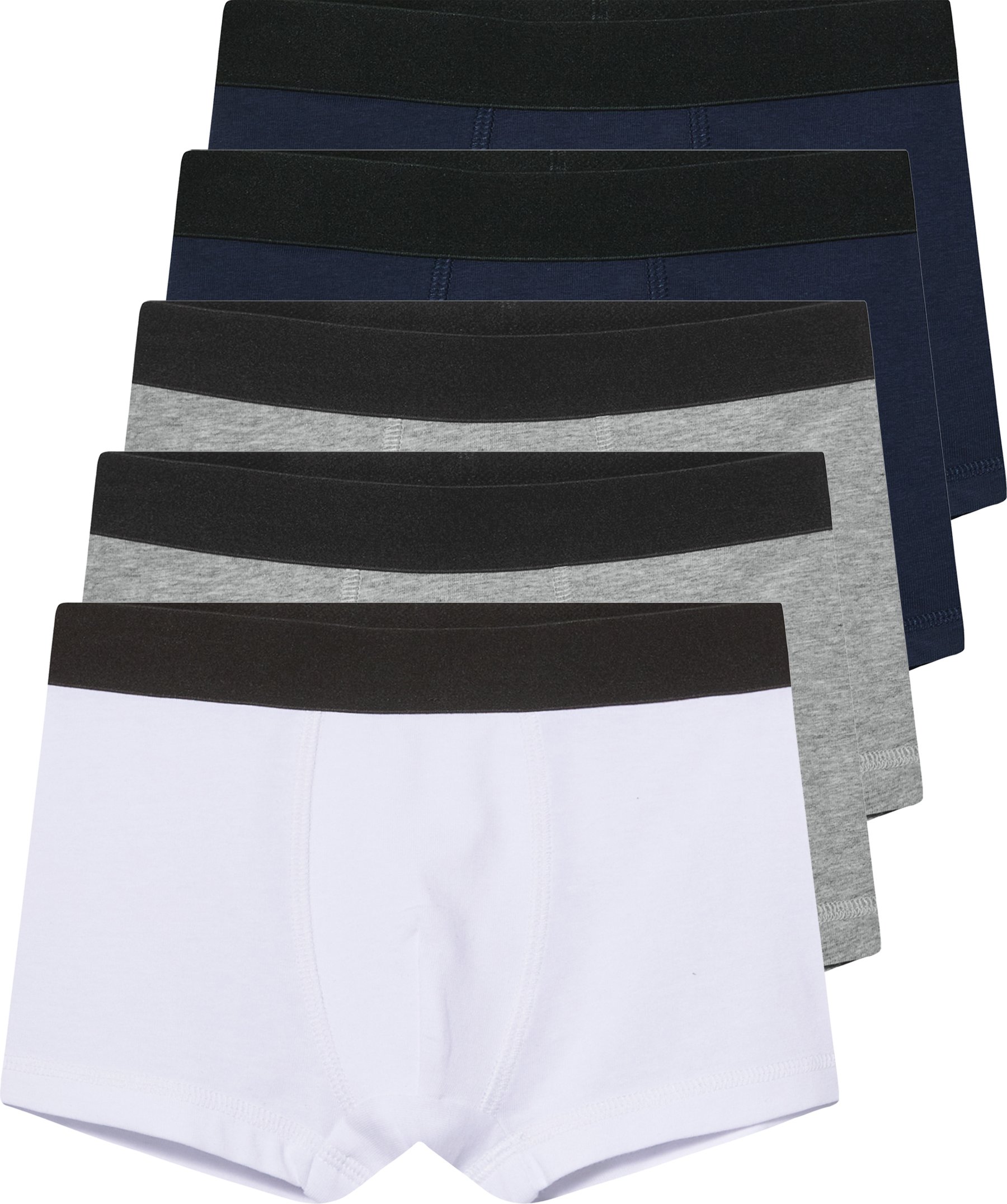 lupilu® Kleinkinder Jungen Boxer, 5 Stück (navy/grau/weiß, 98/104)