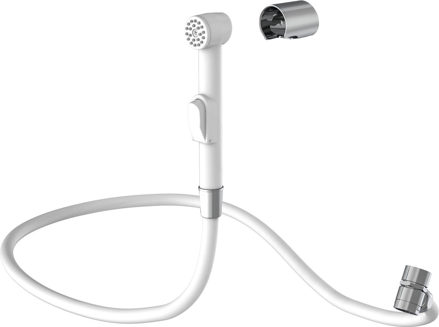 Eisl Waschbeckenbrause Handbrause mit Schlauch (Weiß)