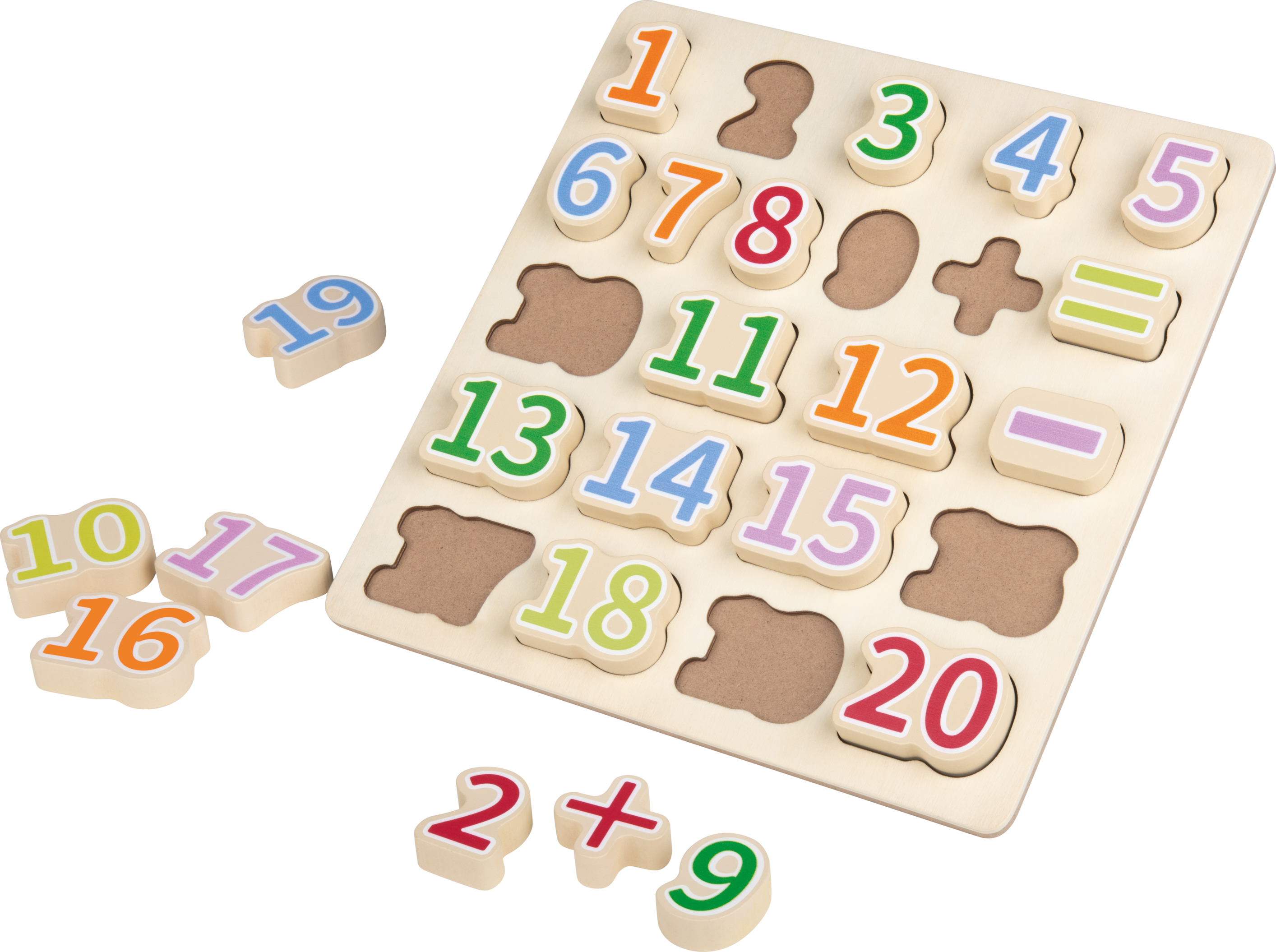 lupilu® Rechen-Steckspiel / Buchstaben-Steckspiel / Uhren-Puzzle / Zahlen-Puzzle / Körper-Puzzle (Mathe)