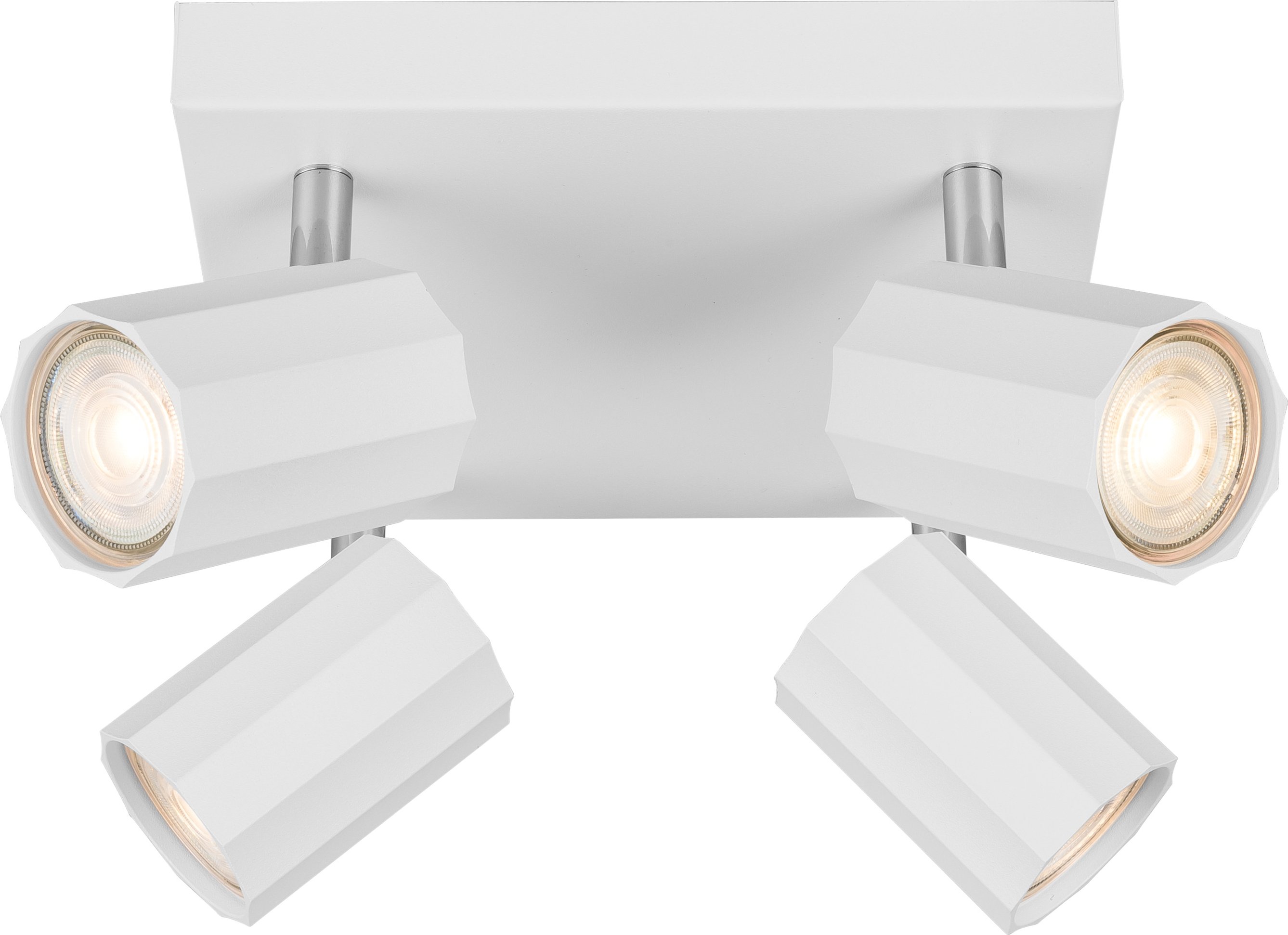 LIVARNO home Deckenschienenleuchte / Deckenstrahler, mit 4 neig- und schwenkbaren Spots (Deckenstrahler, weiß)