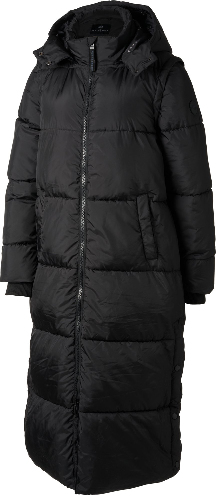 CRIVIT Damen 2-in 1 Steppmantel/-weste (Schwarz, M(40/42))