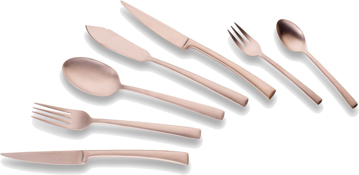 ECHTWERK Tafelbesteck "Avelino" 42 tlg. ,18/10 (Bronze Matt)