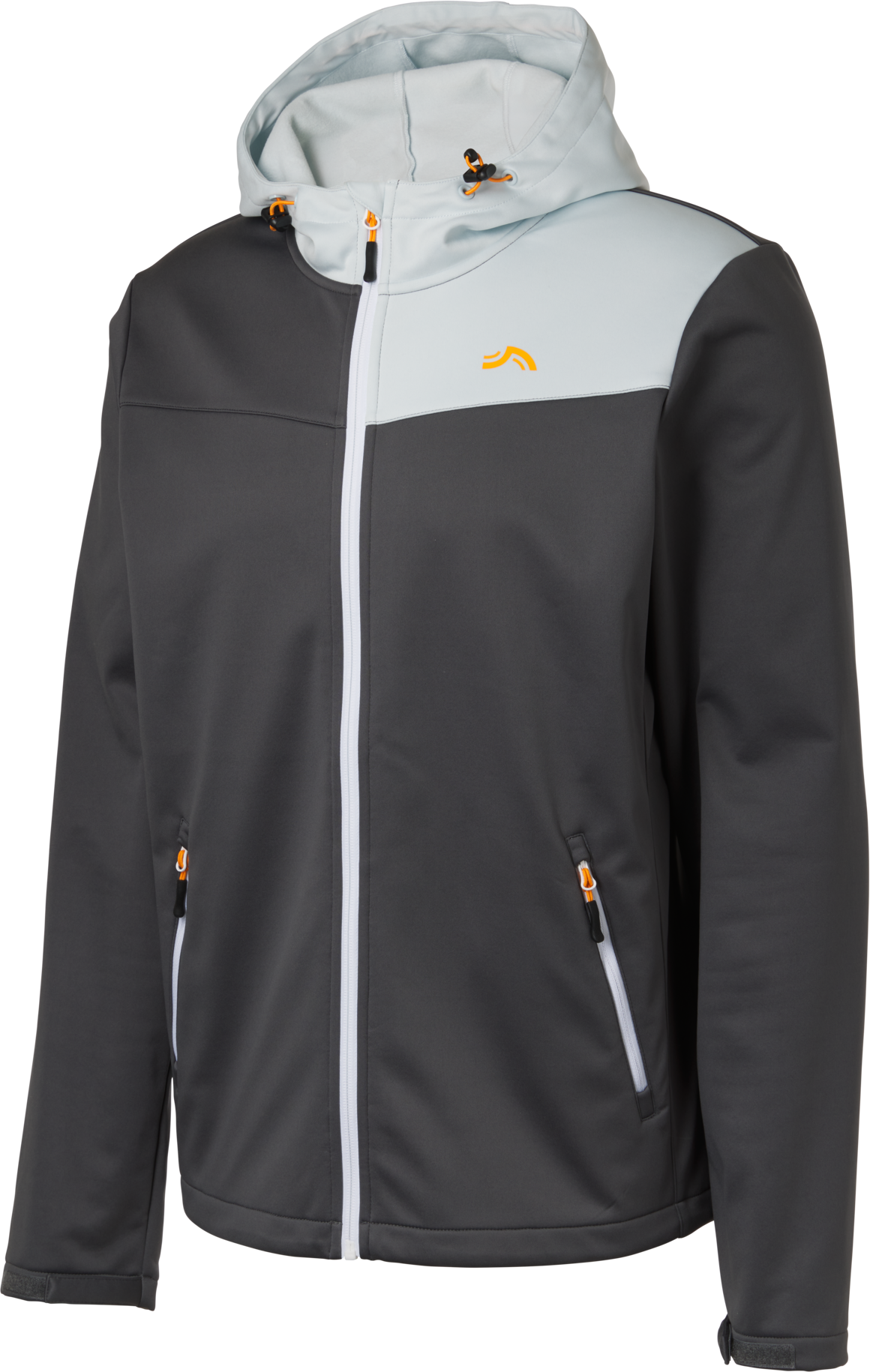 CRIVIT Herren Softshell-Jacke aus 3-lagigem Softshell-Material (Grau, XL (56/58))