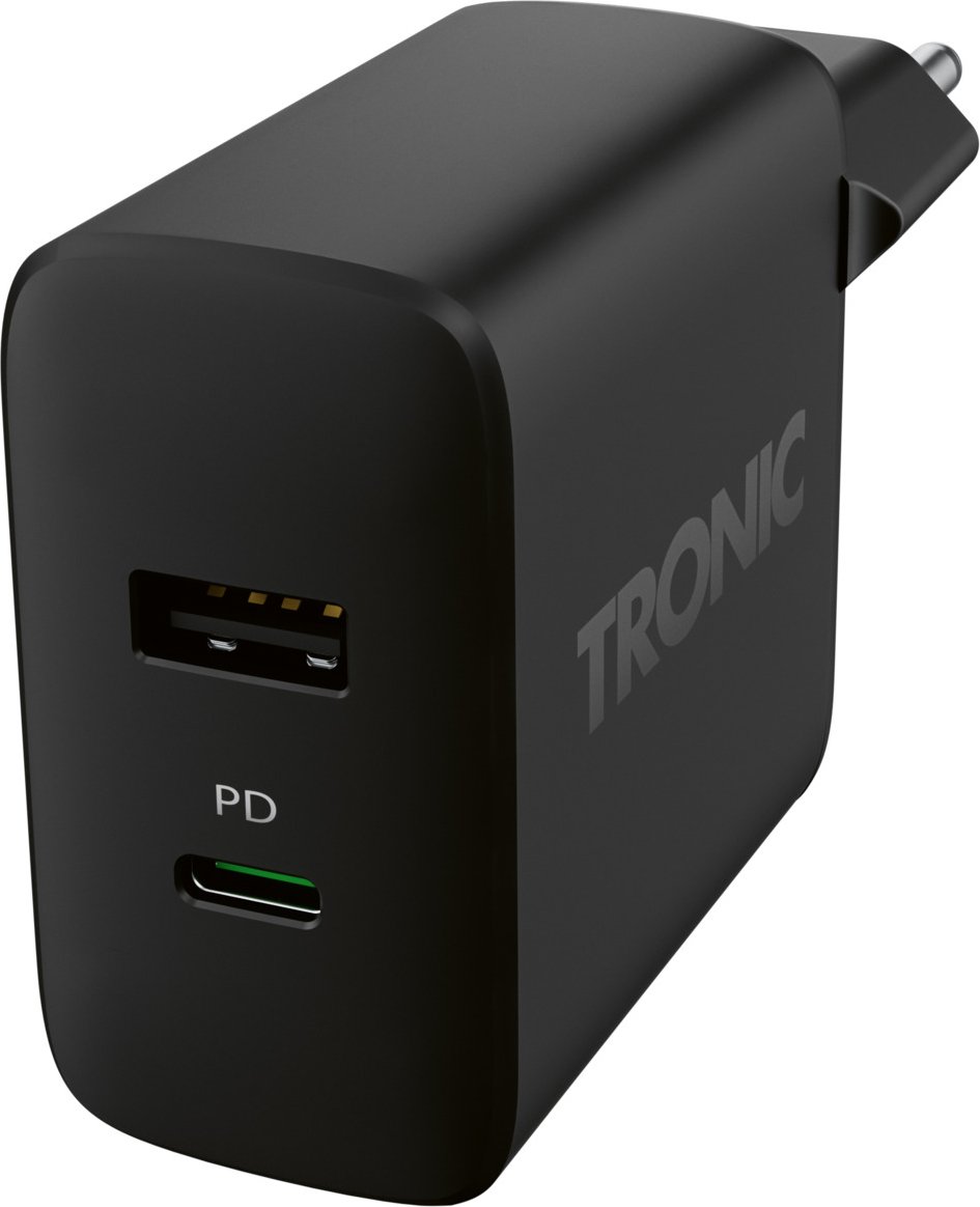 TRONIC® Dual-USB-Ladegerät, mit Power Delivery (Schwarz)