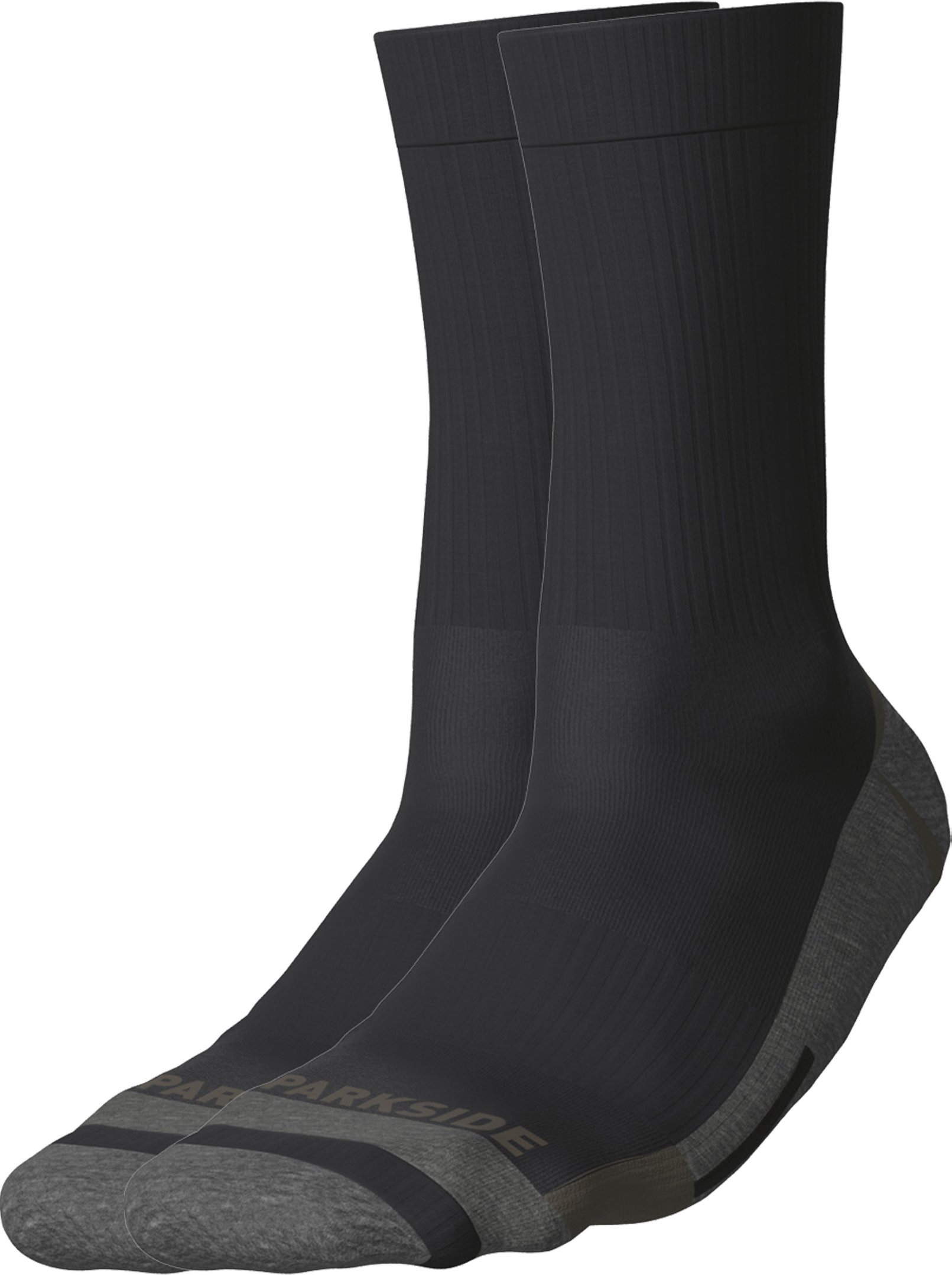 PARKSIDE® Herren Arbeitssocken 2 Paar (Schwarz/Grün, 43-46)