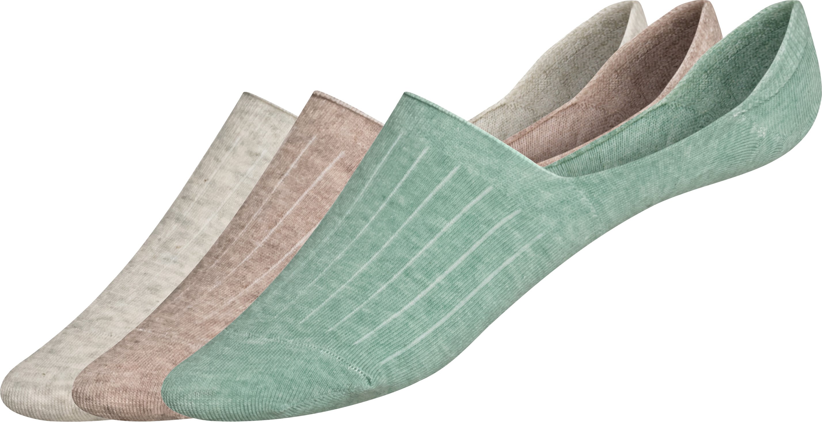 Thumbnail - LIVERGY® Herren Füßlinge (beige/grau/mint, 43-46)