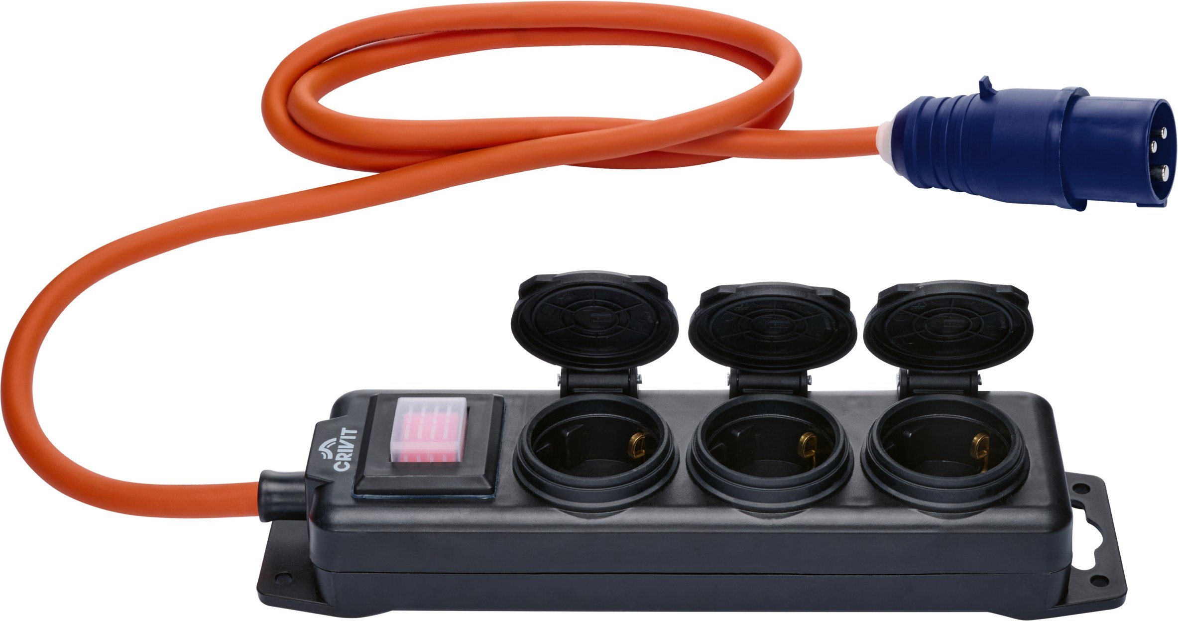 CRIVIT Camping 3-Fach Steckdosenleiste