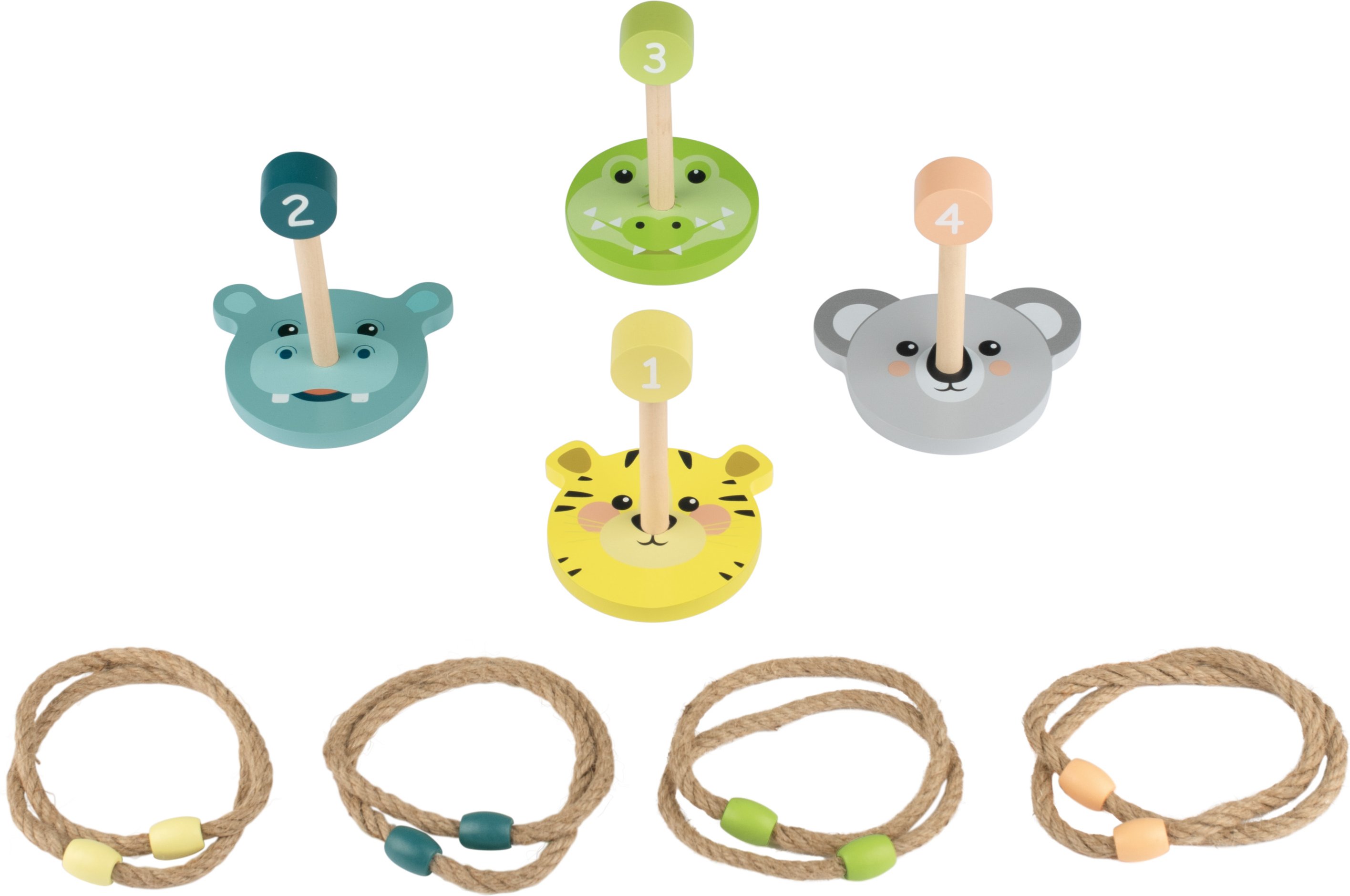 lupilu® Tierkegeln-, Krocket- und Tierwurfspiel (Wurfspiel)